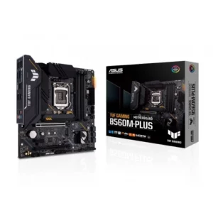 Model: TUF GAMING B560M-PLUS Intel LGA 1200 socket: Ready for 11th Gen Intel Core processors PCH heatsink, hybrid fan headers & Fan Xpert 2+ 8+1 power, 6-layer PCB, ProCool socket VRM heatsink, flexible M.2 heatsink